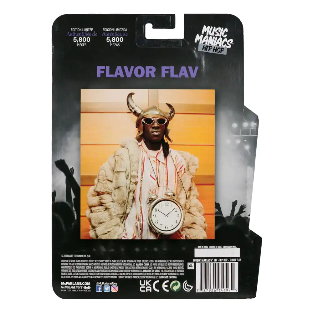 Music Maniacs Hip Hop akční figurka Flavor Flav 16 cm fotografii produktu