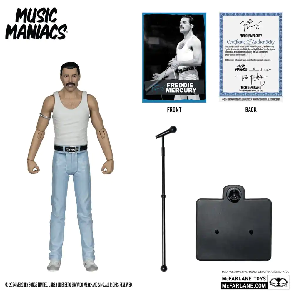 Music Maniacs Sběratelská akční figurka Freddie Mercury 15 cm fotografii produktu