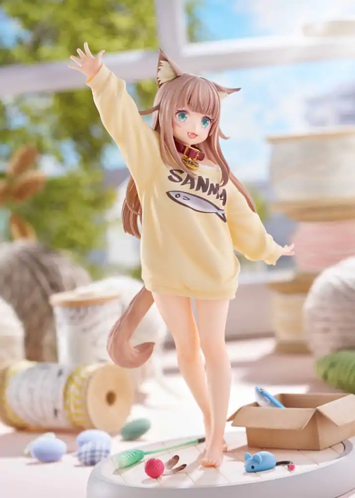 My Cat Is a Kawaii Girl Statue 1/6 Kinako Play With Ver. AmiAmi 21 cm Socha fotografii produktu
