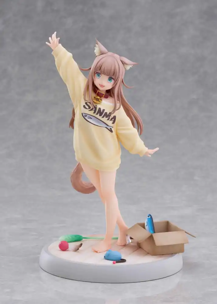 My Cat Is a Kawaii Girl Statue 1/6 Kinako Play With Ver. AmiAmi 21 cm Socha fotografii produktu
