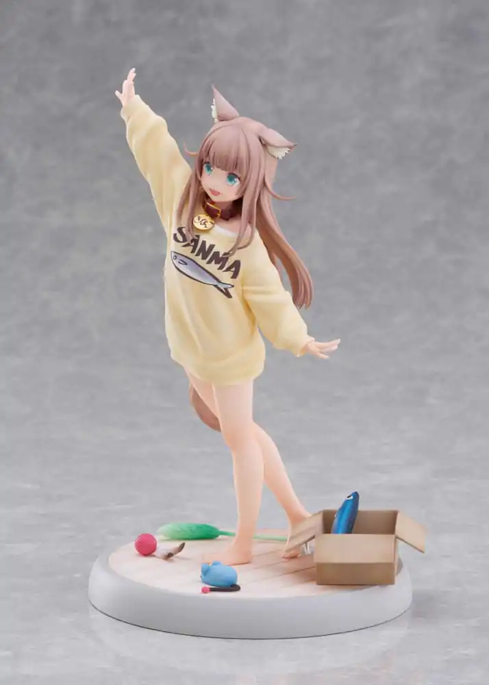 My Cat Is a Kawaii Girl Statue 1/6 Kinako Play With Ver. AmiAmi 21 cm Socha fotografii produktu
