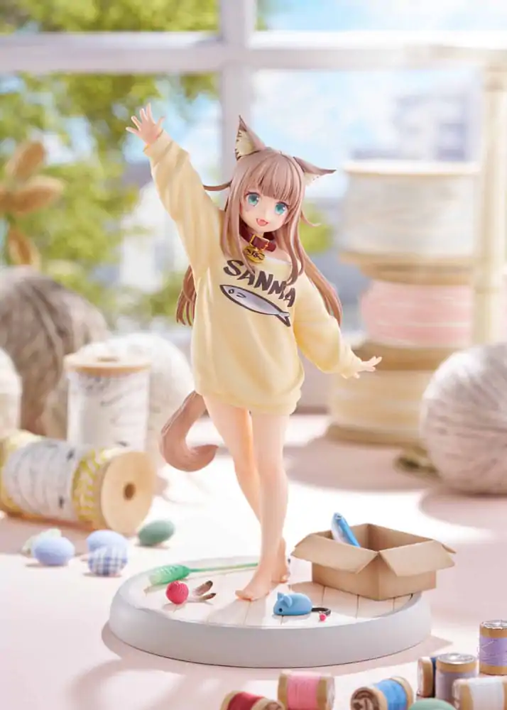 My Cat Is a Kawaii Girl Statue 1/6 Kinako Play With Ver. AmiAmi 21 cm Socha fotografii produktu