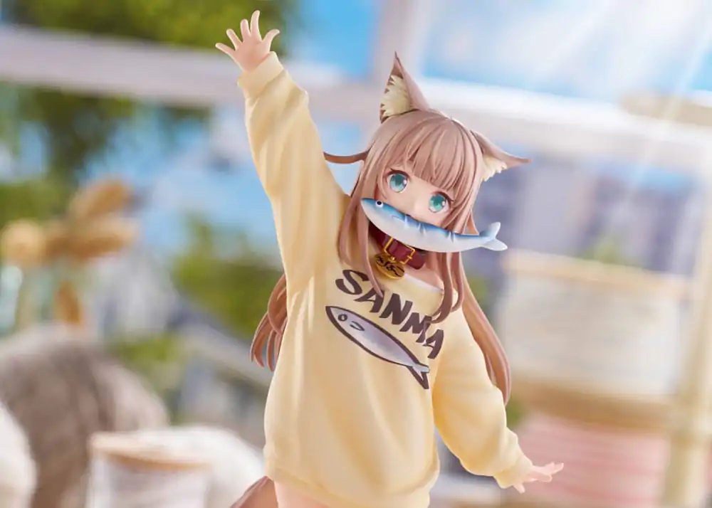 Moje kočka je Kawaii Girl soška 1/6 Kinako Play With Ver. AmiAmi Limited Edition 21 cm fotografii produktu