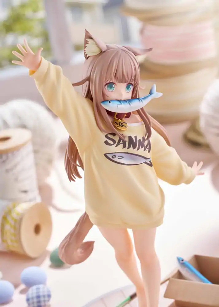 Moje kočka je Kawaii Girl soška 1/6 Kinako Play With Ver. AmiAmi Limited Edition 21 cm fotografii produktu