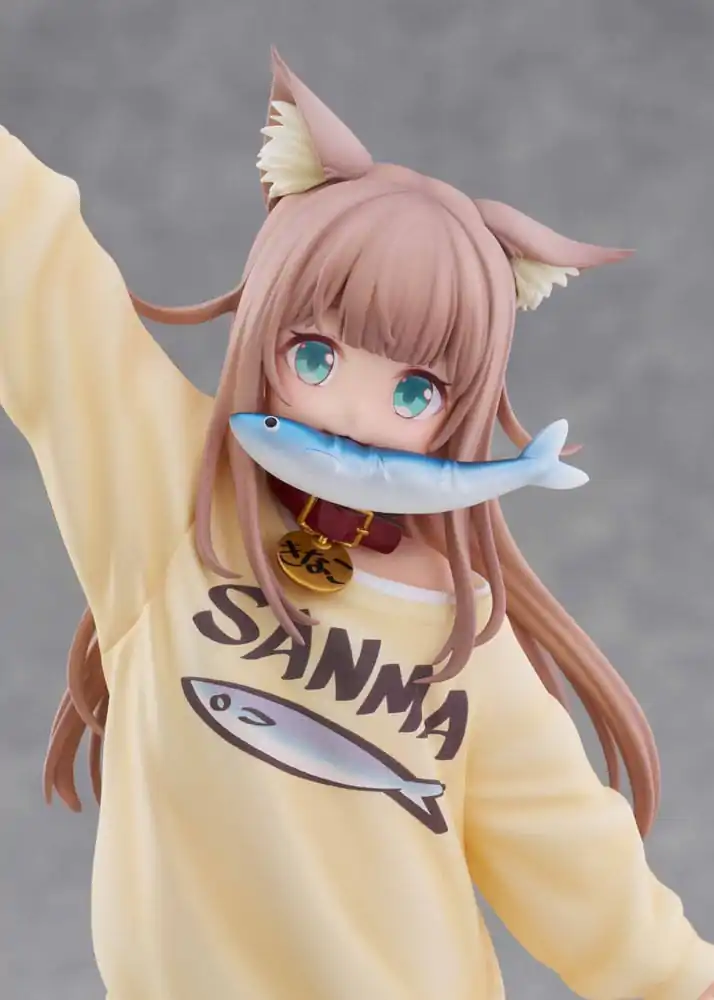 Moje kočka je Kawaii Girl soška 1/6 Kinako Play With Ver. AmiAmi Limited Edition 21 cm fotografii produktu