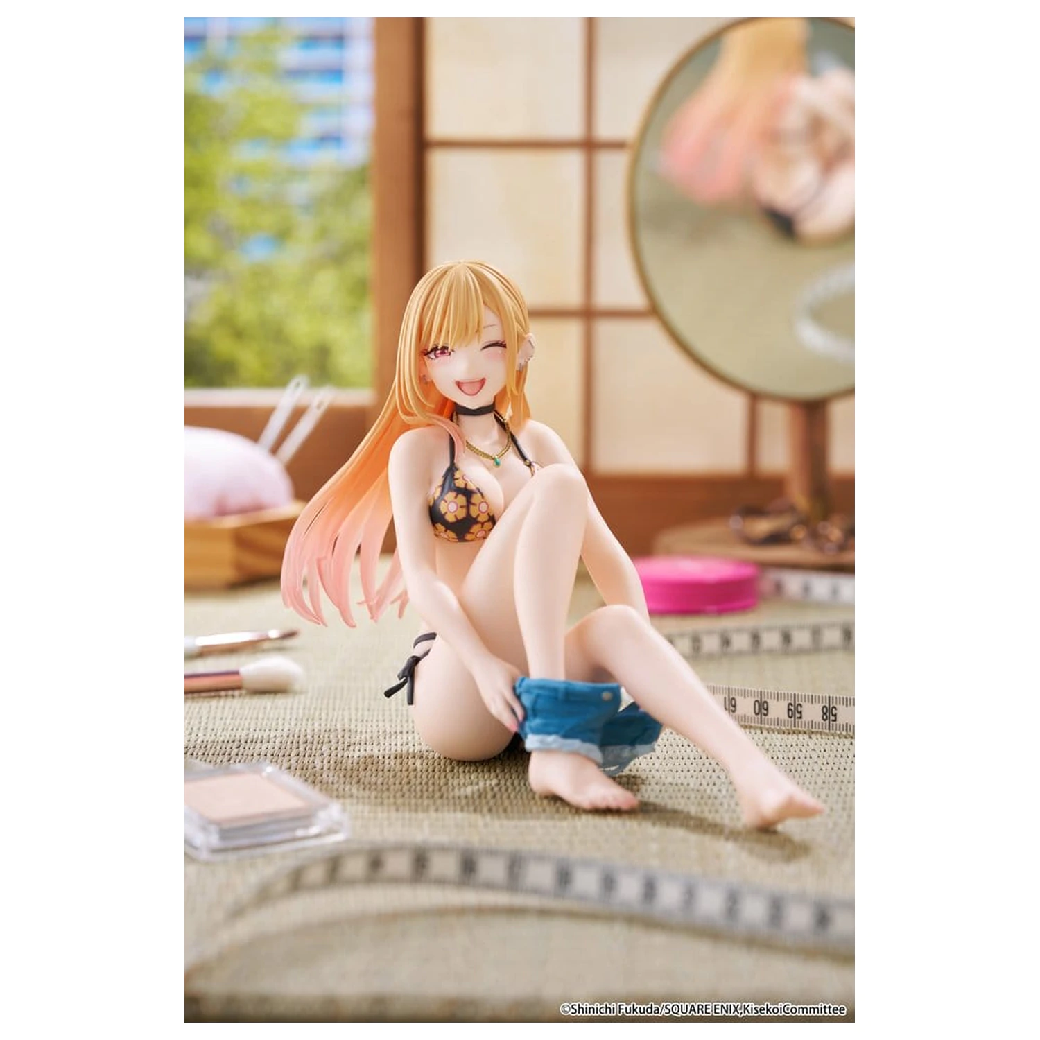 My Dress-Up Darling Stolní Roztomilá PVC figurka Marin Kitagawa (Verze v měřených plavkách) Znovuvydání 13 cm fotografii produktu