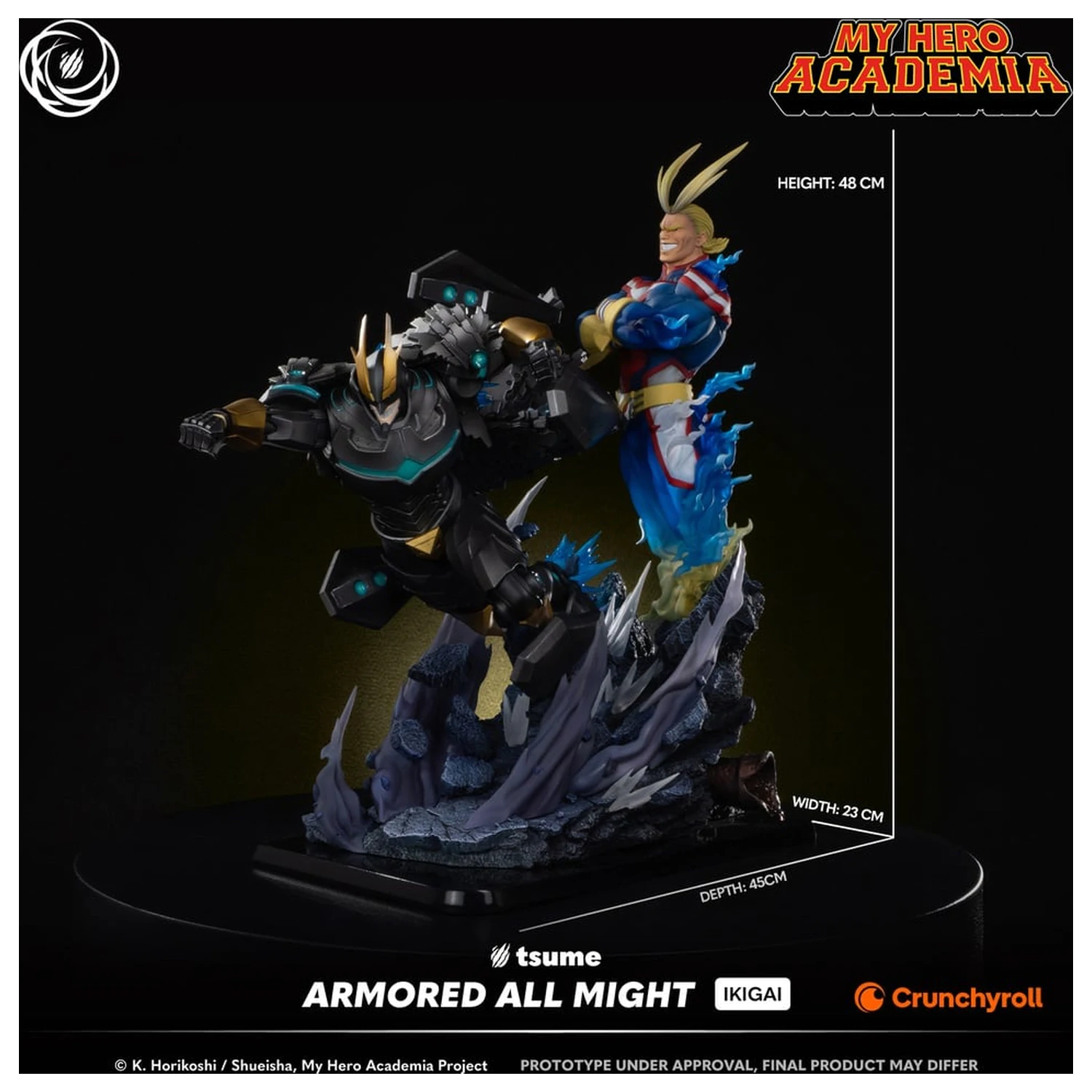 My Hero Academia Armored All Might socha Ikigai 1/6 od Tsume 48 cm fotografii produktu