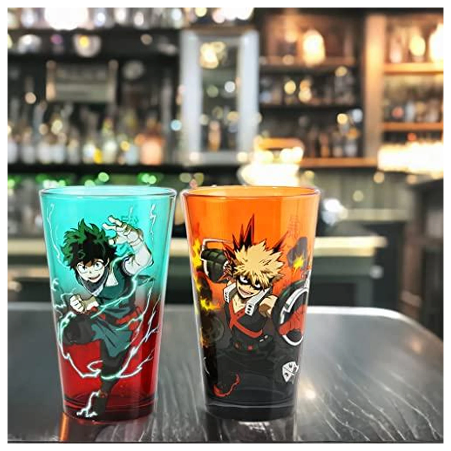 My Hero Academia Izuku & Bakugo balení 2 ks 450ml sklenic fotografii produktu