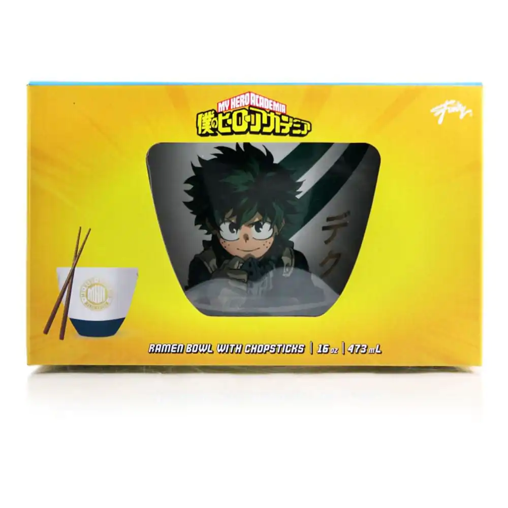 My Hero Academia miska na ramen s hůlkami Izuku Midoriya 473 ml fotografii produktu