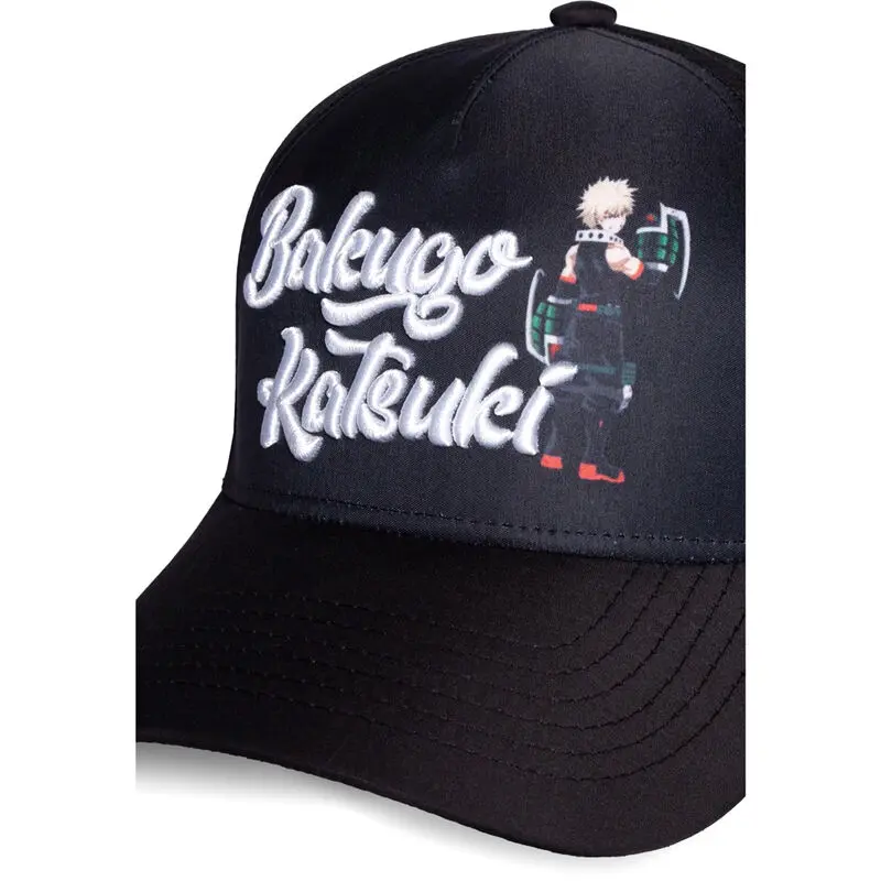 My Hero Academia Kšiltovka se zahnutým kšiltem Katsuki Bakugo 3D Logo fotografii produktu