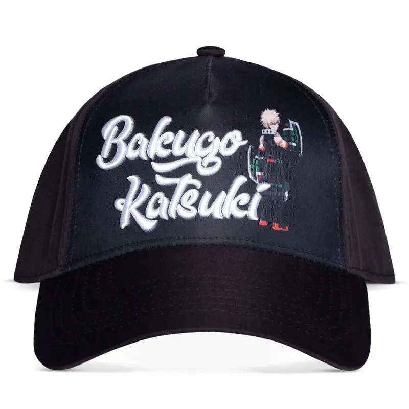 My Hero Academia Kšiltovka se zahnutým kšiltem Katsuki Bakugo 3D Logo fotografii produktu