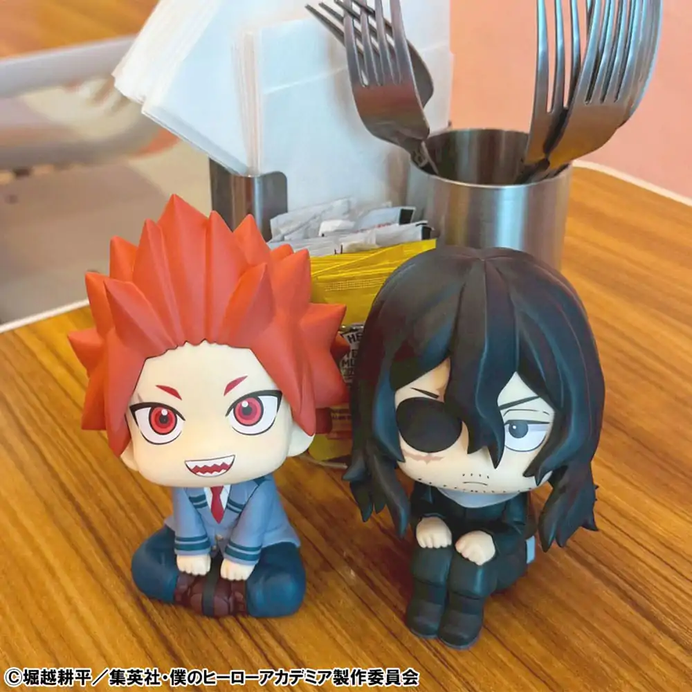My Hero Academia Look Up PVC socha sada Eijiro Kirishima & Shoto Aizawa (s dárkem) 11 cm fotografii produktu