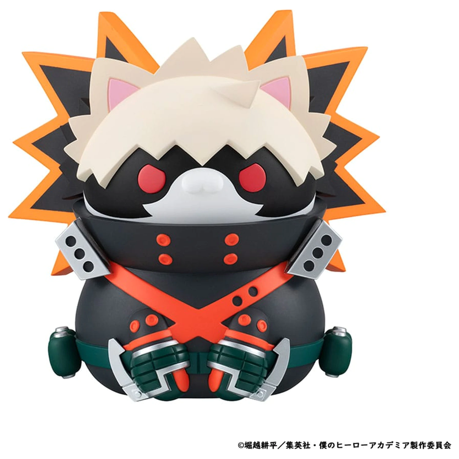 My Hero Academia Mega Cat Project Nyanto! The Big Heroaca Cats Series Trading Figure 3-Pack Izuku Midoriya & Katsuki Bakugo & Shoto Todoroki 12 cm fotografii produktu