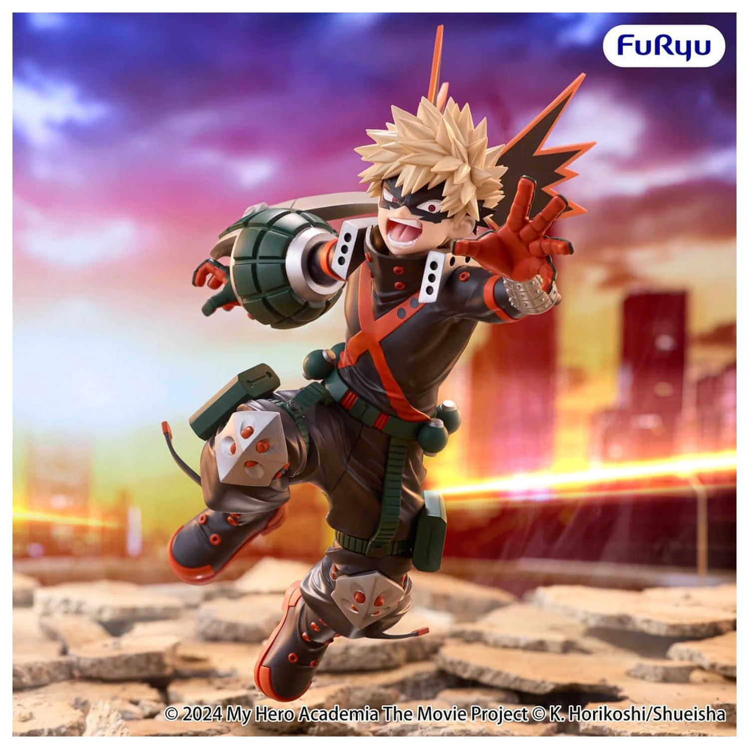 My Hero Academia: You're Next Muchute PVC figurka Katsuki Bakugo 25 cm fotografii produktu