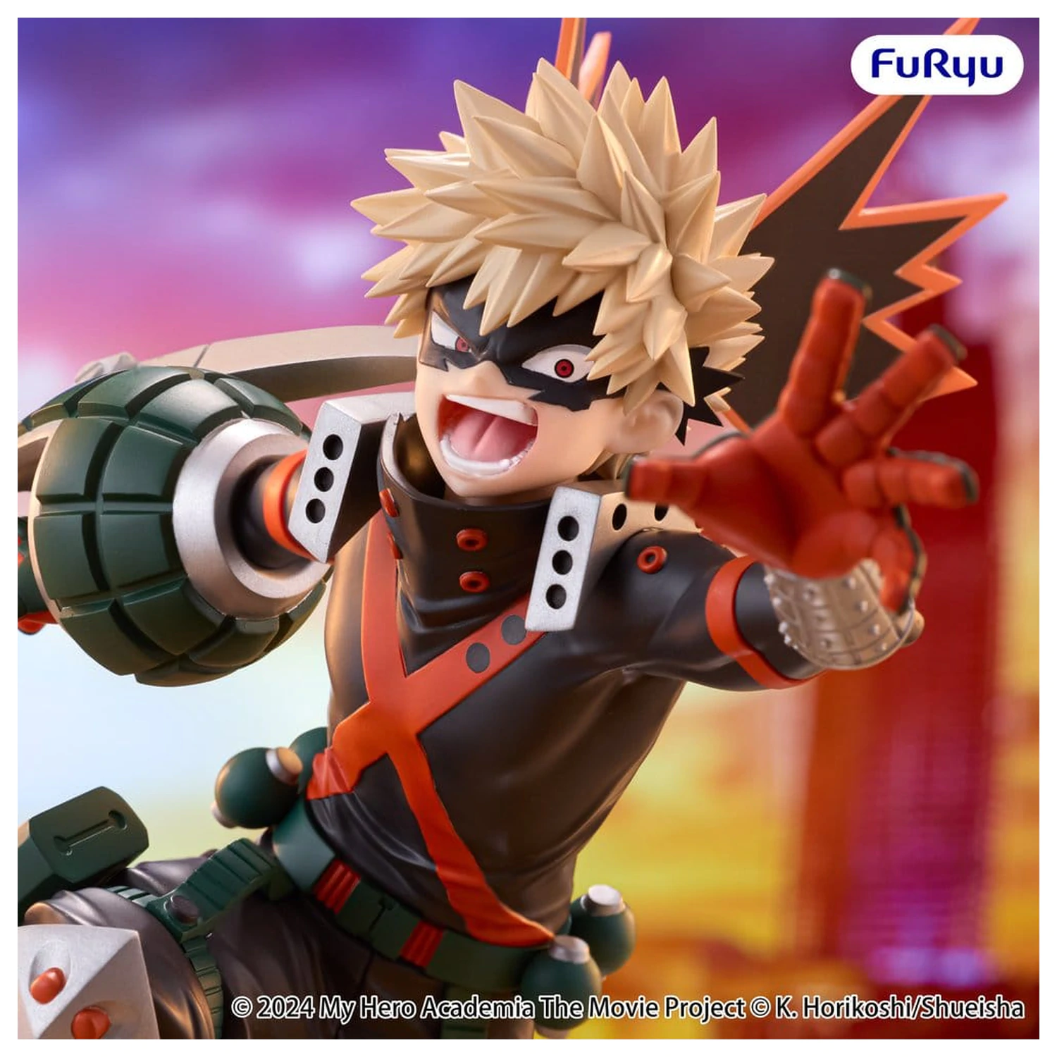 My Hero Academia: You're Next Muchute PVC figurka Katsuki Bakugo 25 cm fotografii produktu