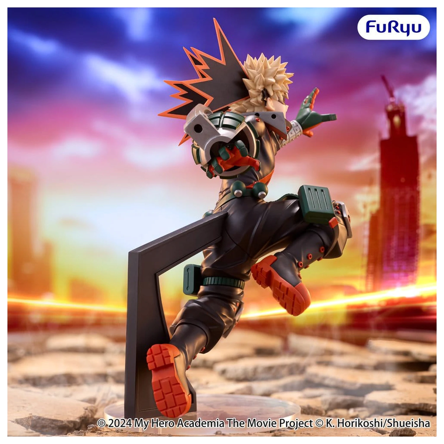 My Hero Academia: You're Next Muchute PVC figurka Katsuki Bakugo 25 cm fotografii produktu