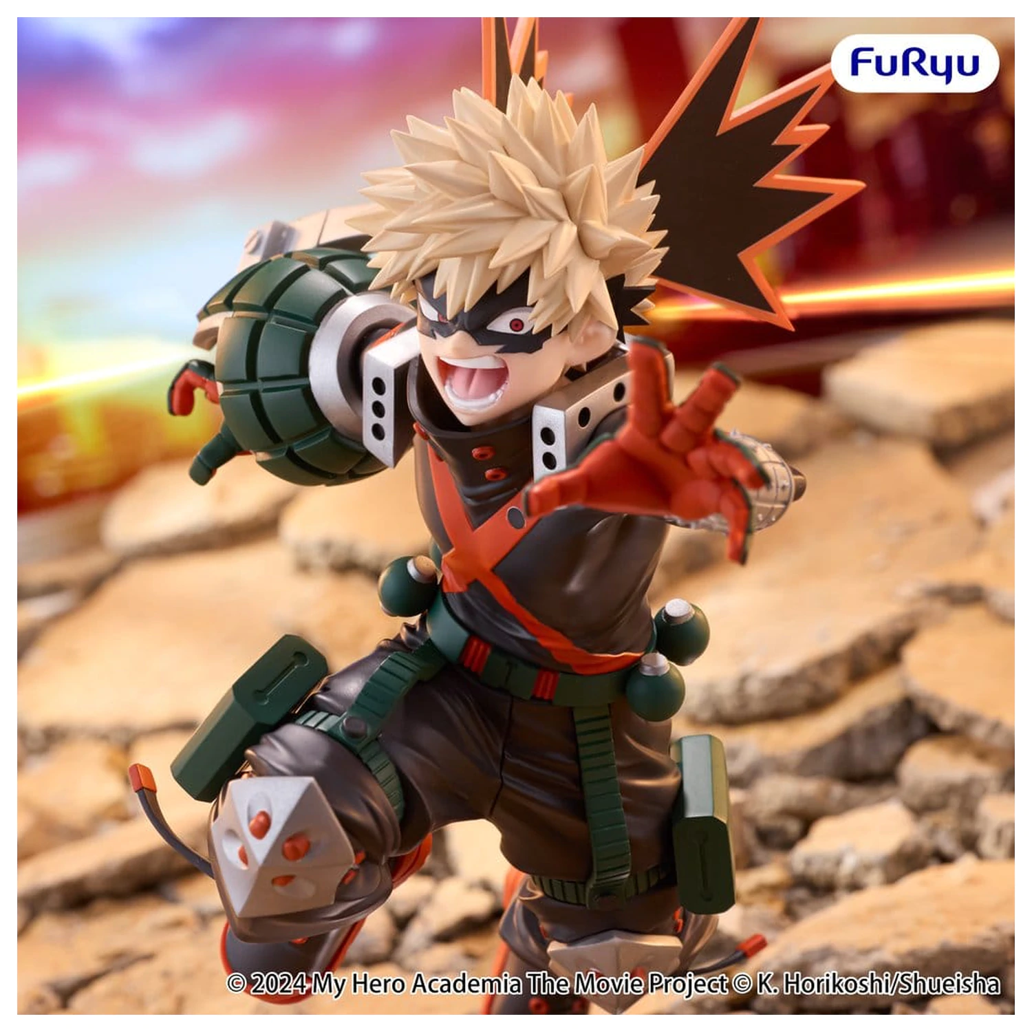 My Hero Academia: You're Next Muchute PVC figurka Katsuki Bakugo 25 cm fotografii produktu