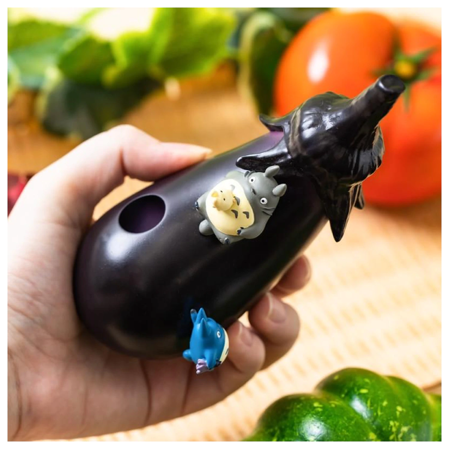 My Neighbor Totoro Aubergine Fig. Soliflore váza fotografii produktu