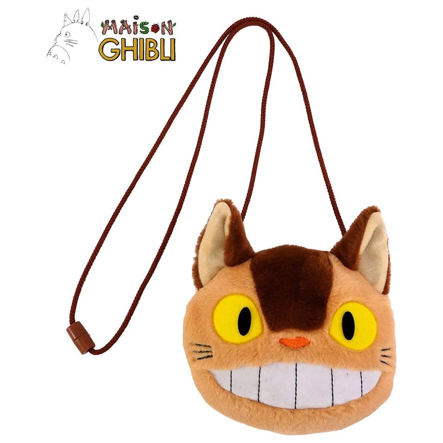 My Neighbor Totoro Plyšová taštička se šňůrkami Catbus 15 x 14 cm fotografii produktu