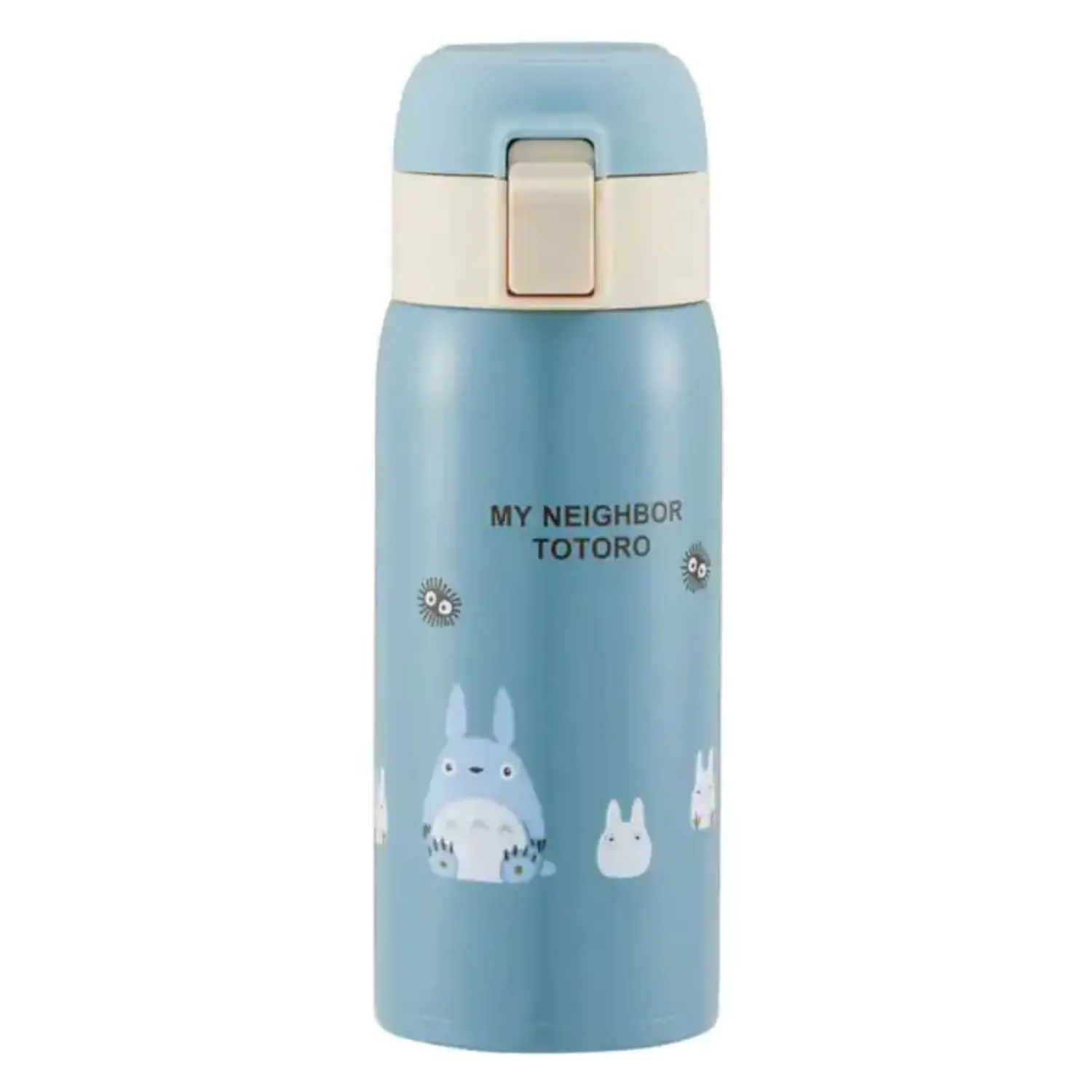 My Neighbor Totoro láhev na vodu jedním stiskem matná modrá 350 ml fotografii produktu