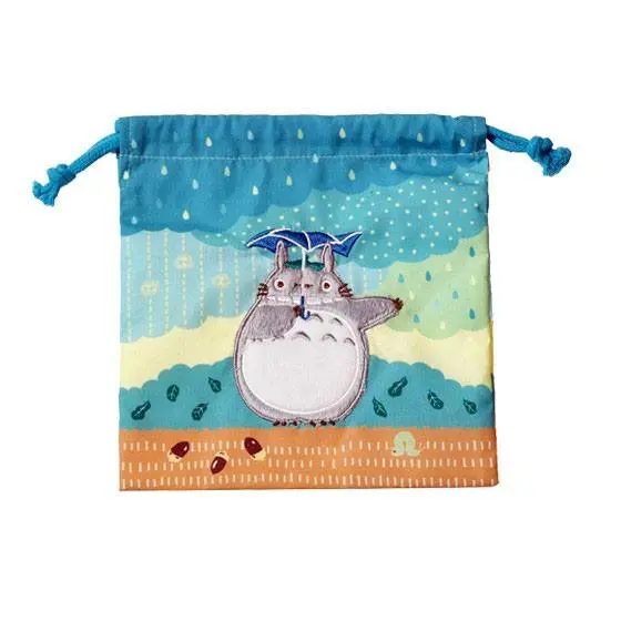 My Neighbor Totoro Laundry Storage Bag Totoro under the rain 20 x 19 cm - Koš na prádlo fotografii produktu