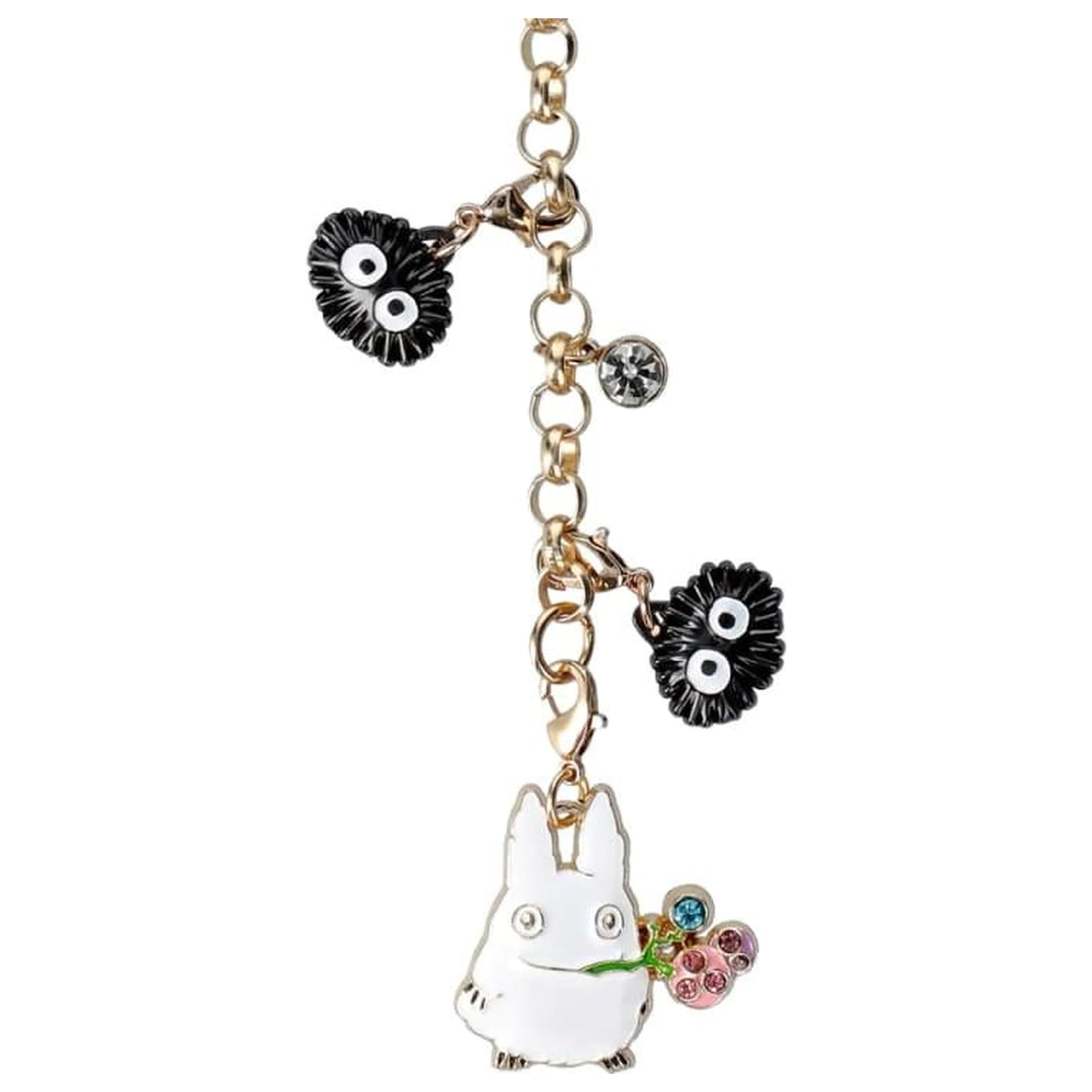 My Neighbor Totoro White Totoro & Fruits Chainette charms  fotografii produktu