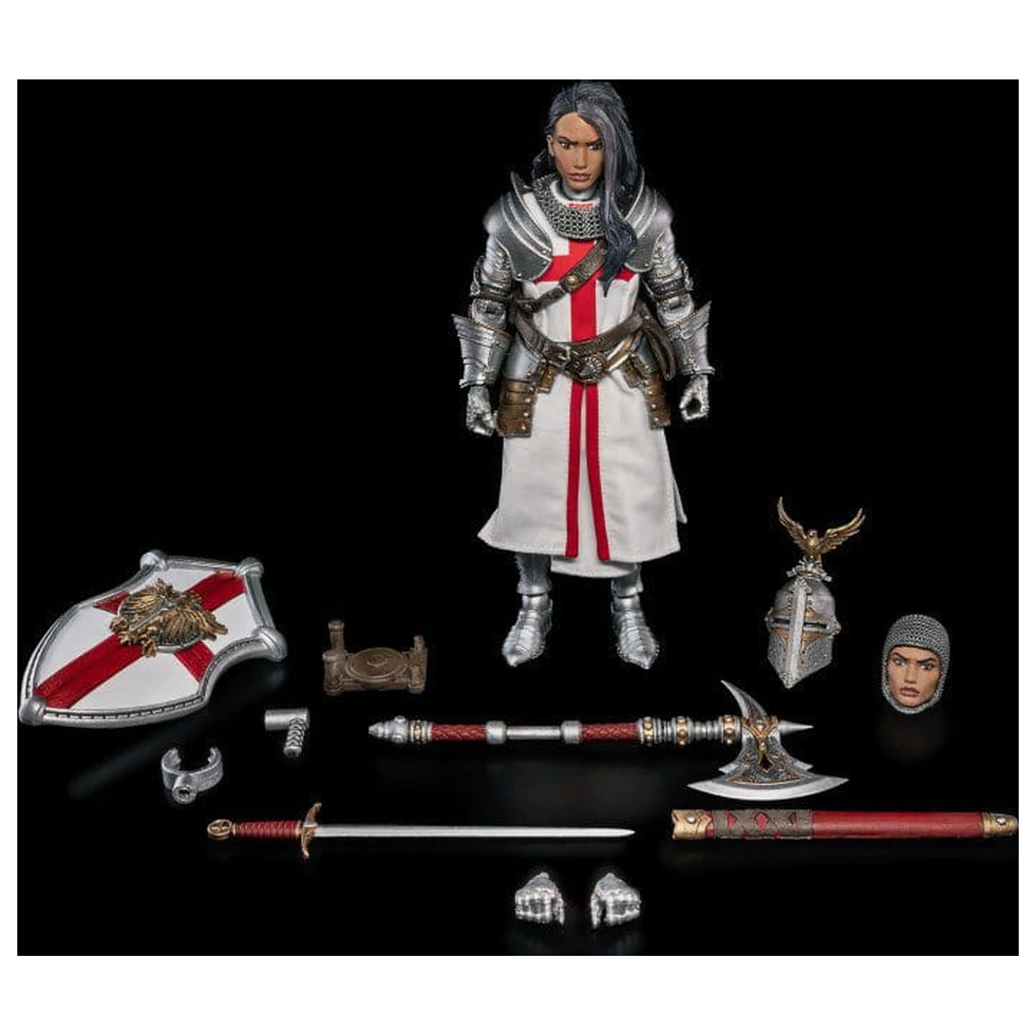 Mythic Legions: Dawns of Discovery akční figurka General Delphina of Eathyross fotografii produktu