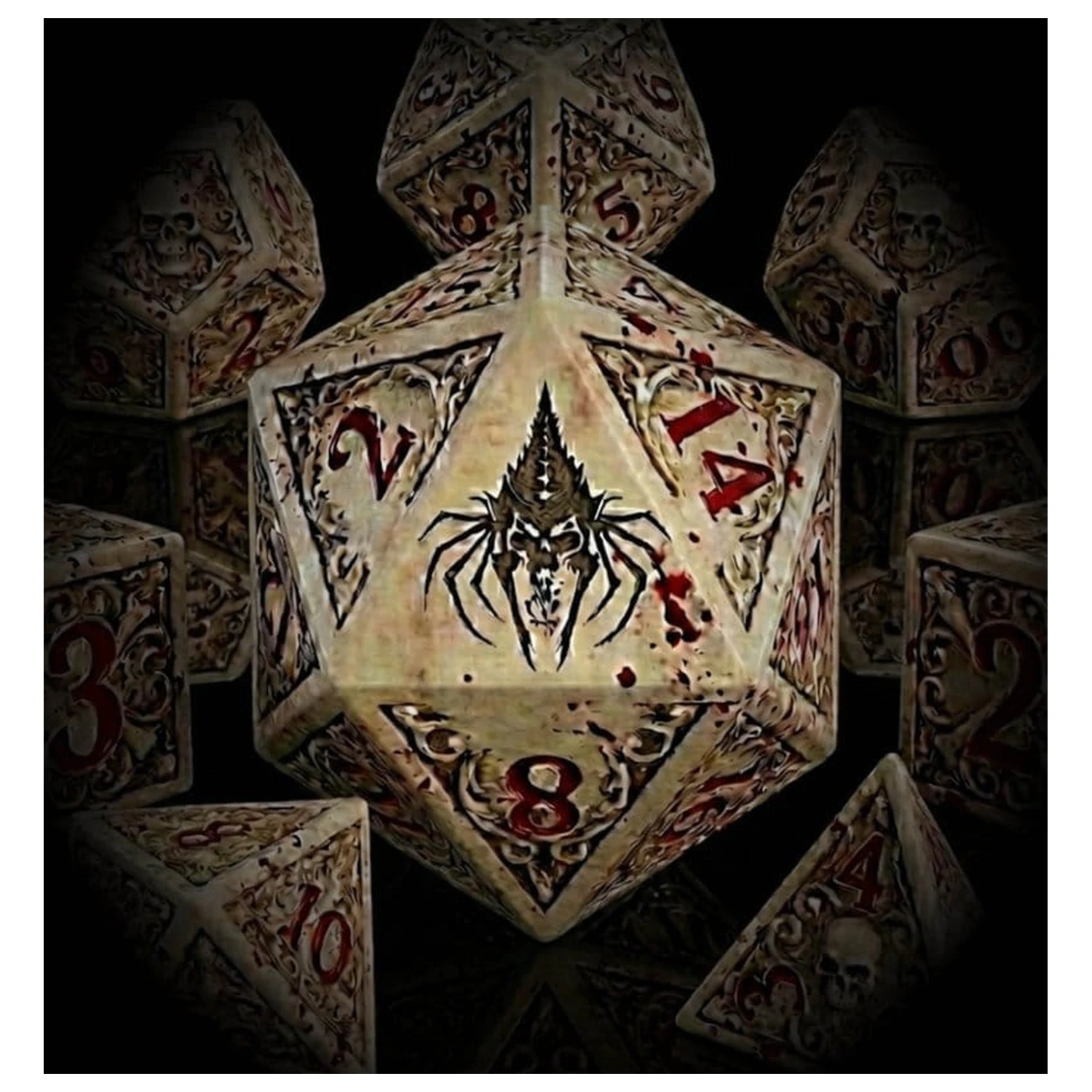 Mythic Legions kostky set Necronominus fotografii produktu