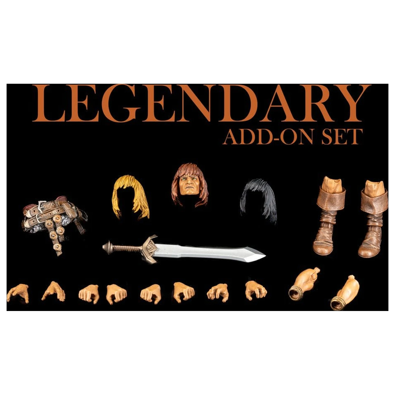 Mythic Legions: Reinforcement 3 příslušenství k akční figurce Legendary Add-On Set fotografii produktu