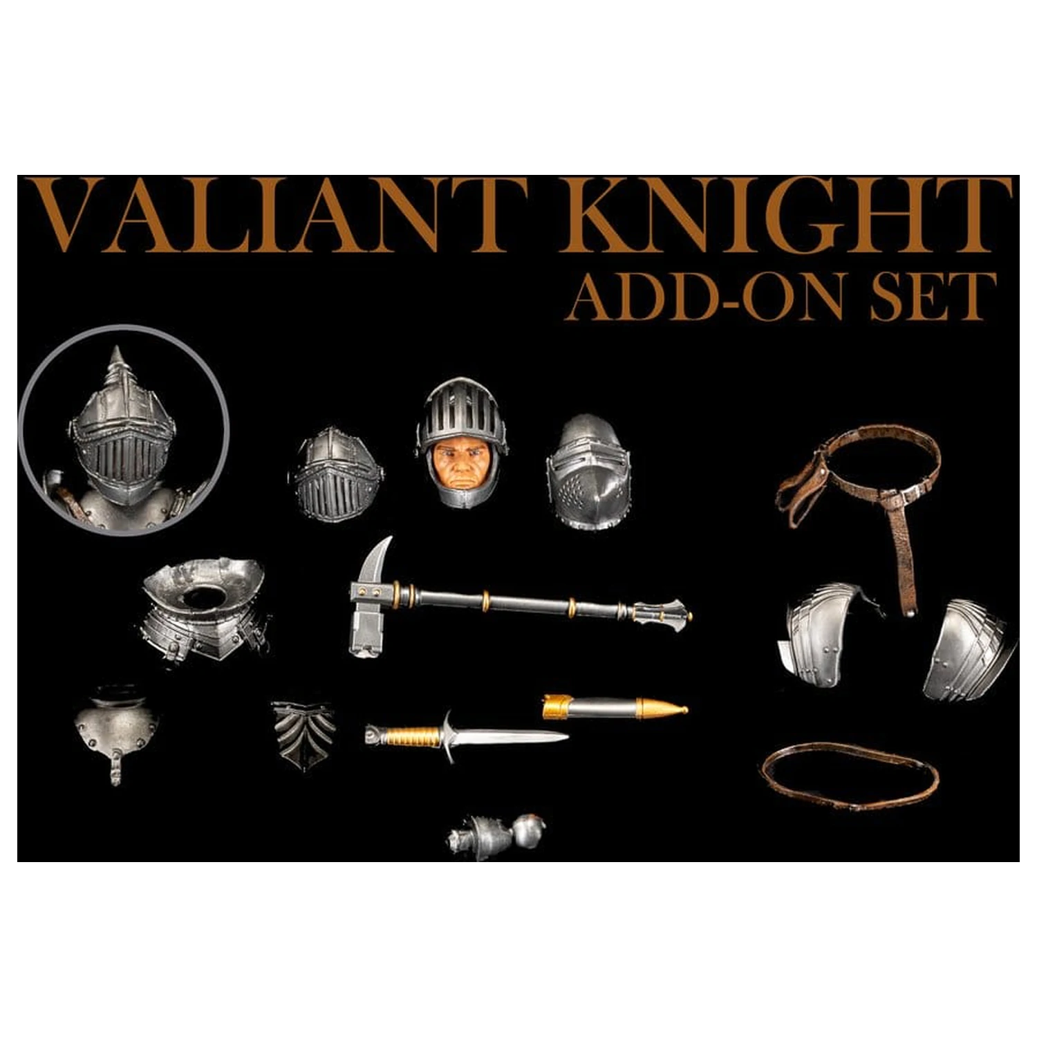 Mythic Legions: Reinforcement 3 příslušenství k akční figurce sada doplňků Valiant Knight fotografii produktu