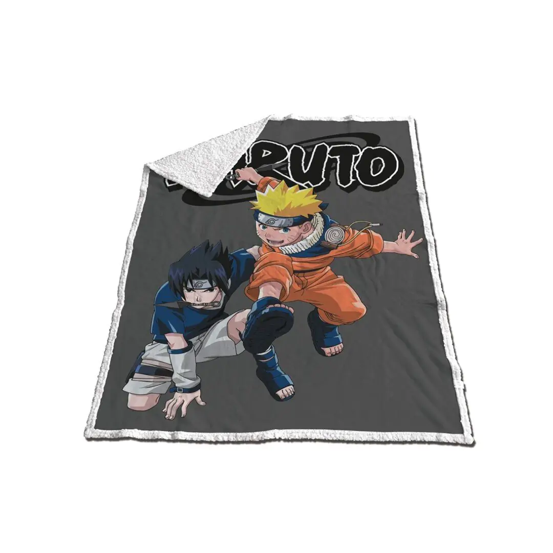 NARUTO Sherpa deka 120x150cm Naruto & Sasuke fotografii produktu