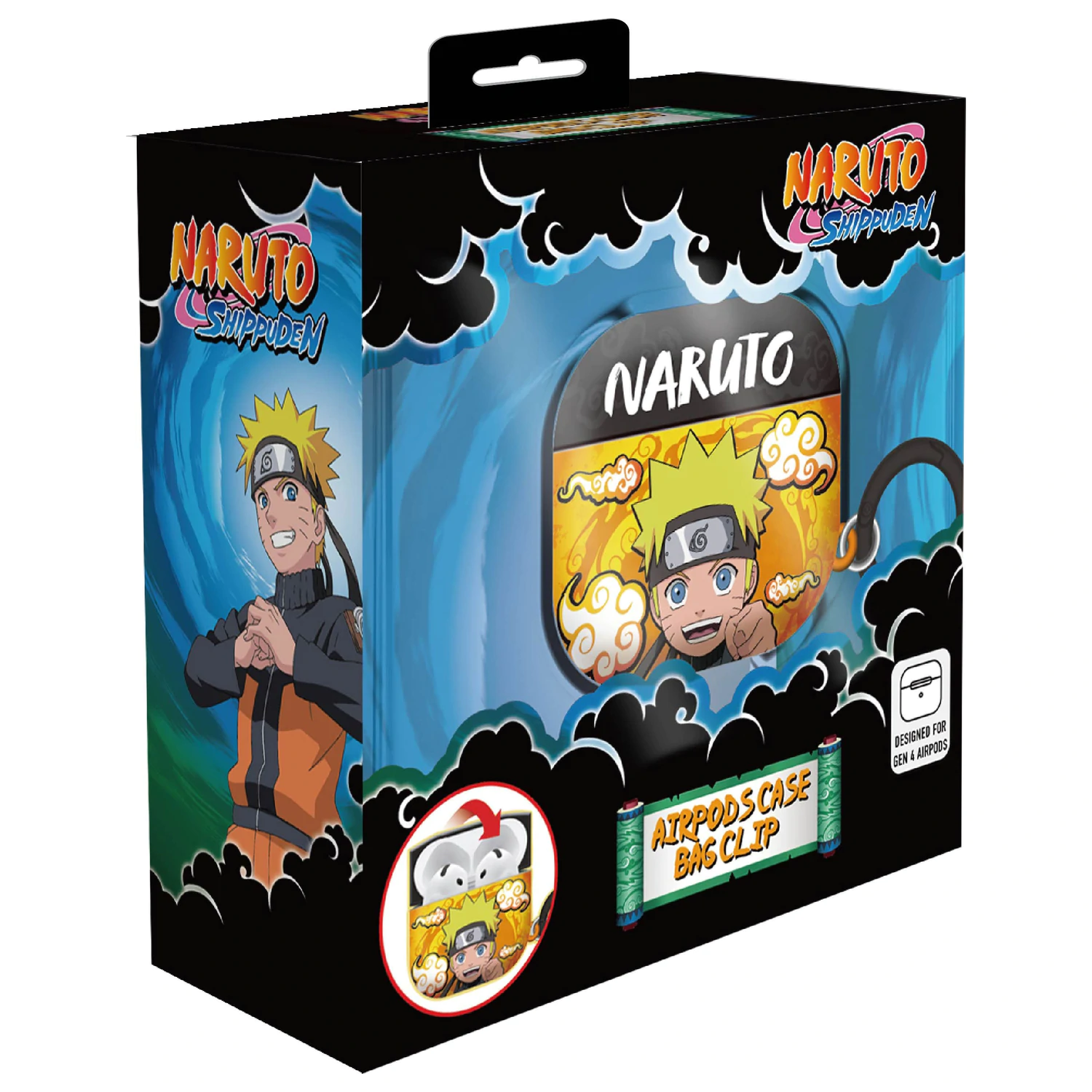 Naruto 3D pěnové pouzdro na AirPods s klipem na tašku fotografii produktu
