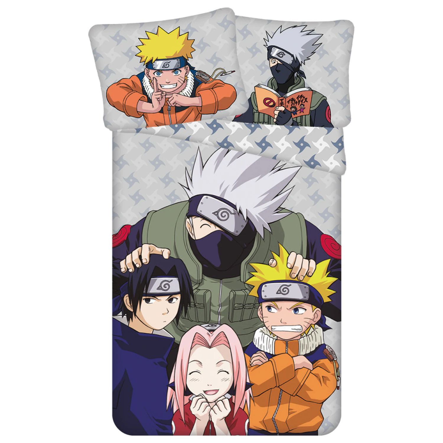 Naruto Šedý povlak na peřinu fotografii produktu