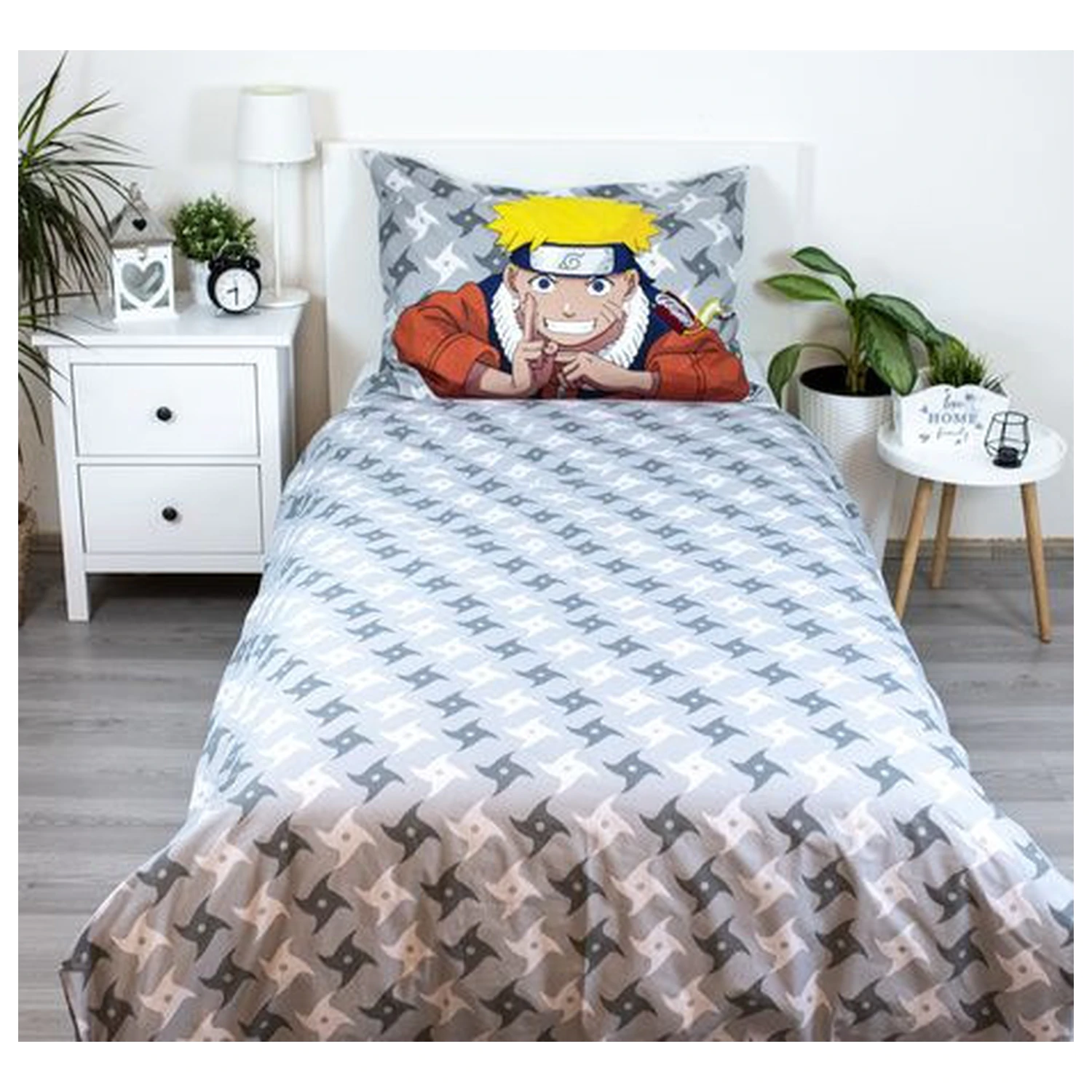Naruto Šedý povlak na peřinu fotografii produktu