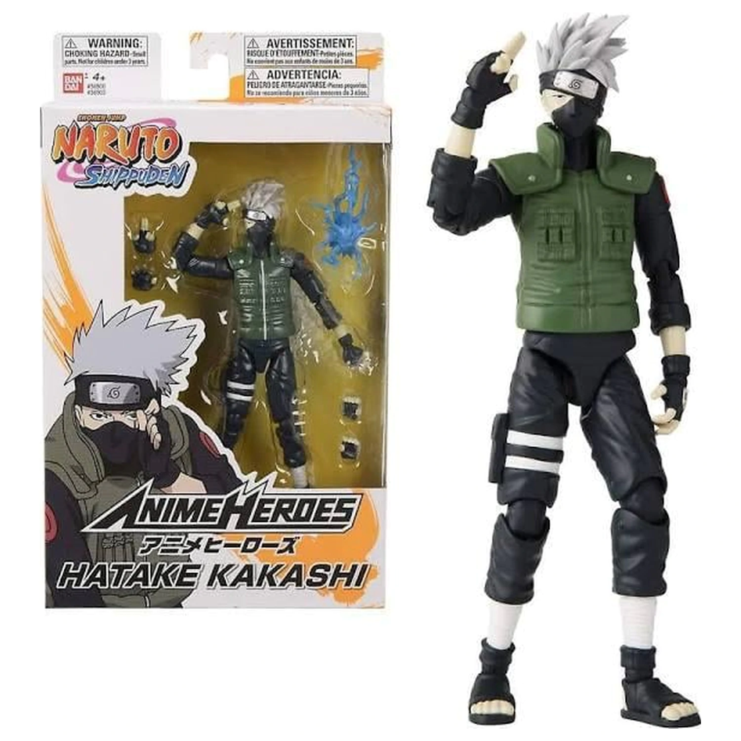 Naruto Hatake Kakashi Figurka Anime Heroes 17cm fotografii produktu