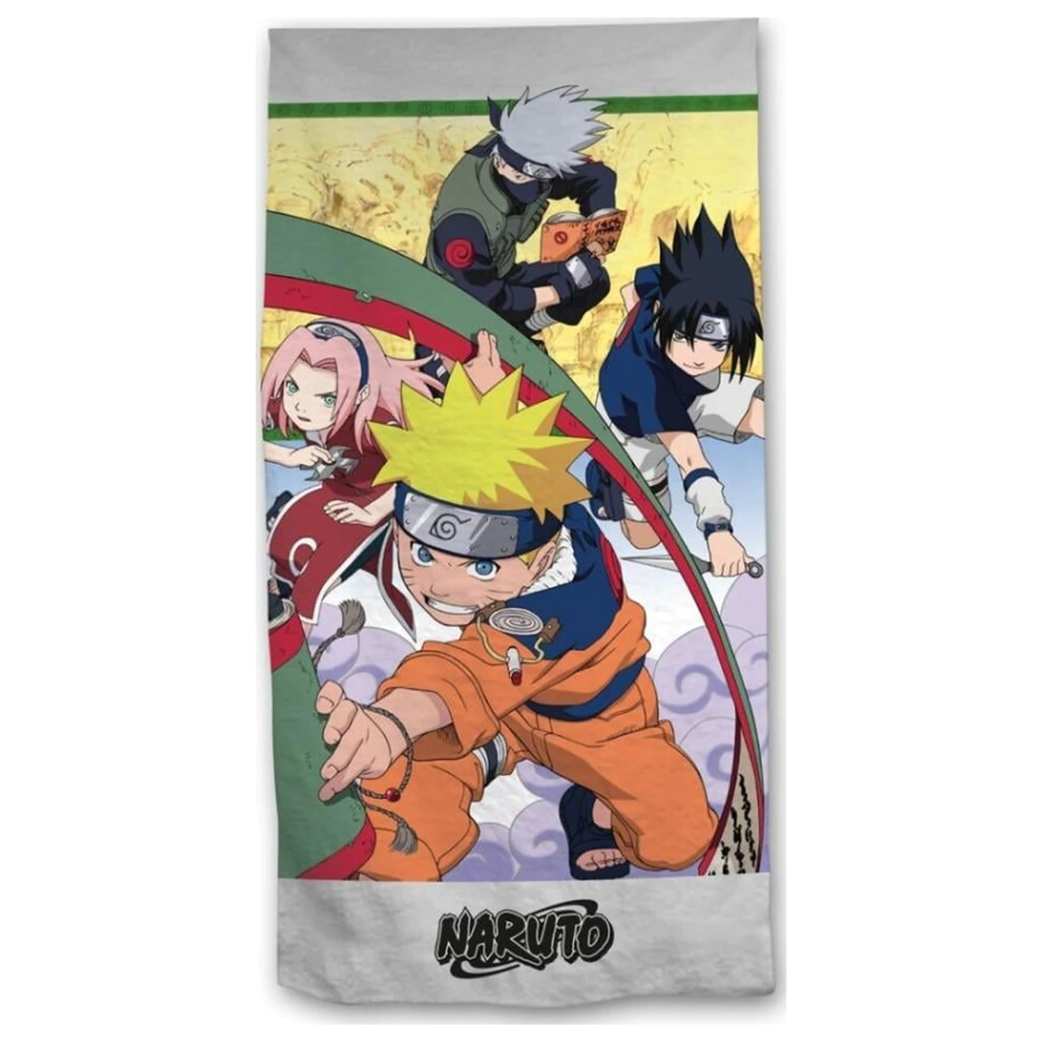 Naruto Naruto, Sasuke, Sakura & Kakashi Plážová osuška 90x170cm fotografii produktu