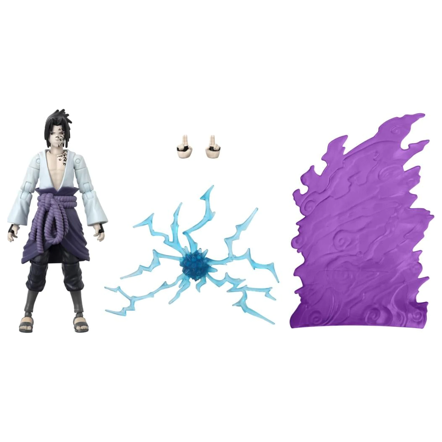 NARUTO Sasuke s transf. efektem figurka Anime Heroes Beyond 17 cm fotografii produktu