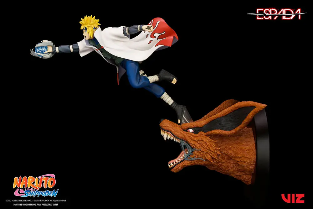 Naruto Shippuden PVC Socha 1/8 Minato Namikaze Vs Nine Tailed Fox 41 cm fotografii produktu