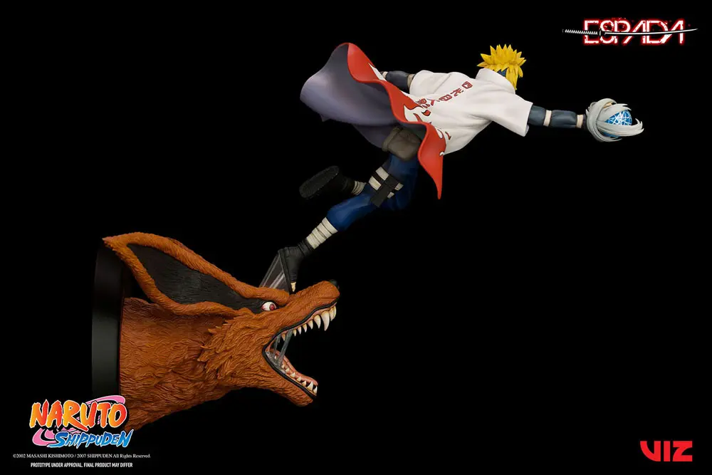 Naruto Shippuden PVC Socha 1/8 Minato Namikaze Vs Nine Tailed Fox 41 cm fotografii produktu