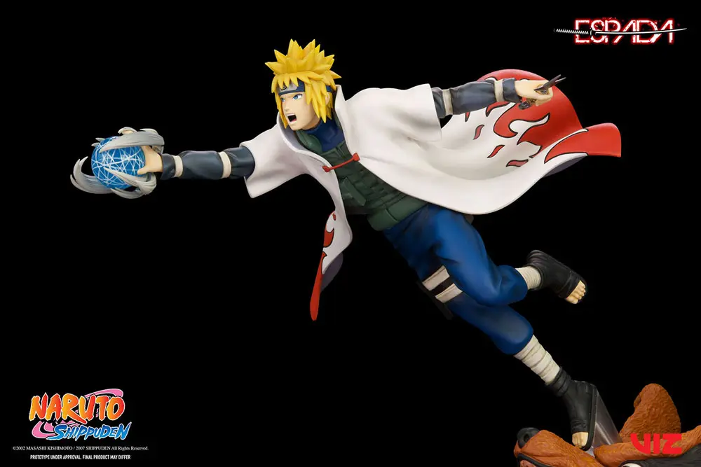 Naruto Shippuden PVC Socha 1/8 Minato Namikaze Vs Nine Tailed Fox 41 cm fotografii produktu