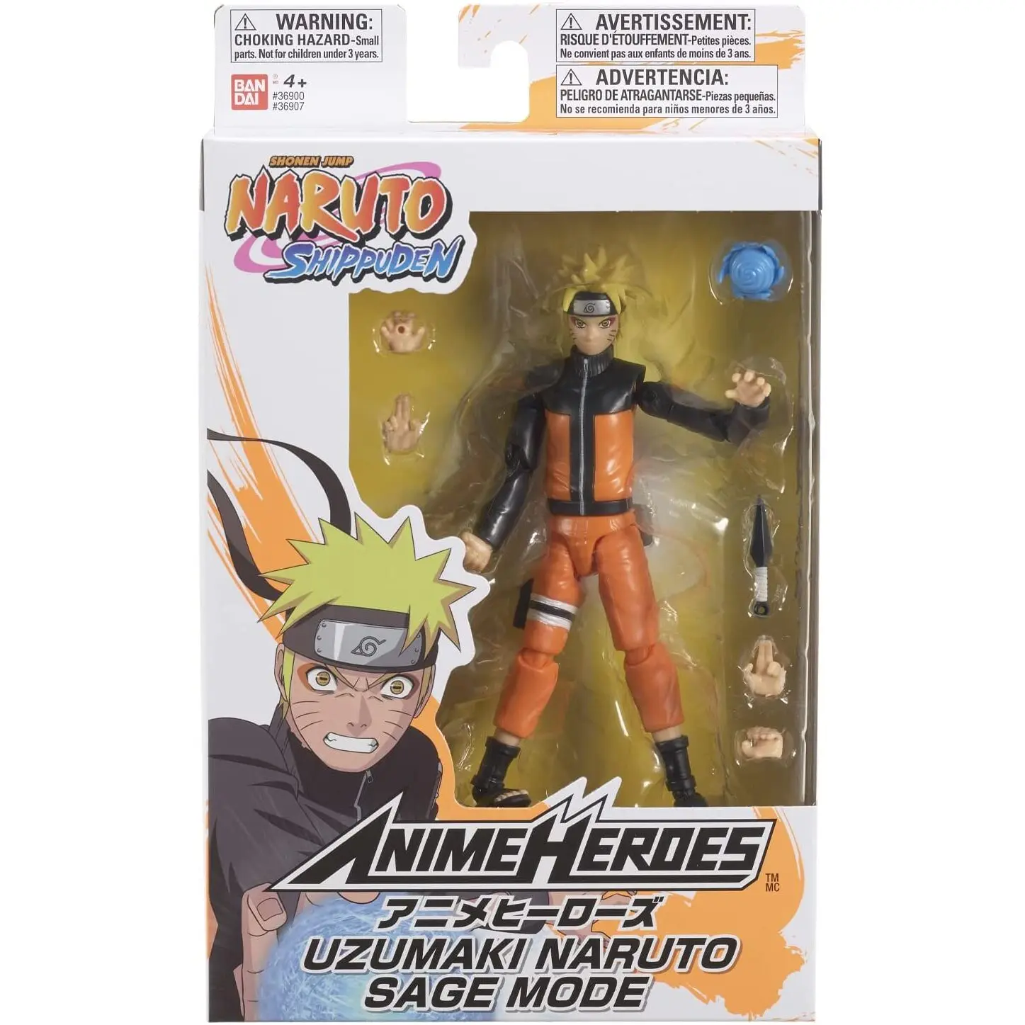 Naruto Shippuden Anime Heroes Naruto Uzumaki Saga Mode figurka 15cm fotografii produktu