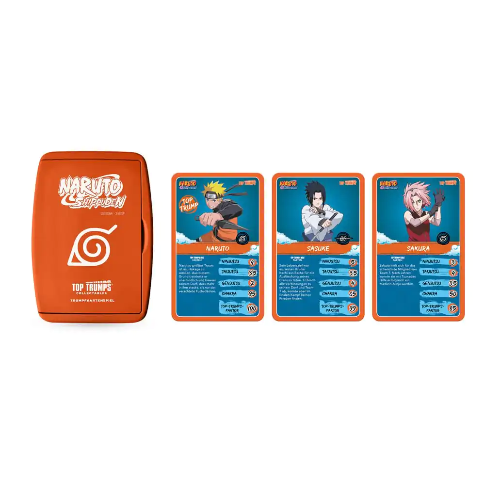 Naruto Shippuden Sběratelská karetní hra Top Trumps Kvíz Anime Sběratelské *Německá verze* fotografii produktu