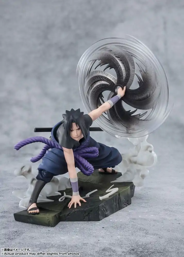 Naruto Shippuden FiguartsZERO Extra Battle PVC socha Sasuke Uchiha -The Light & Dark of the Mangekyo Sharingan- 20 cm fotografii produktu