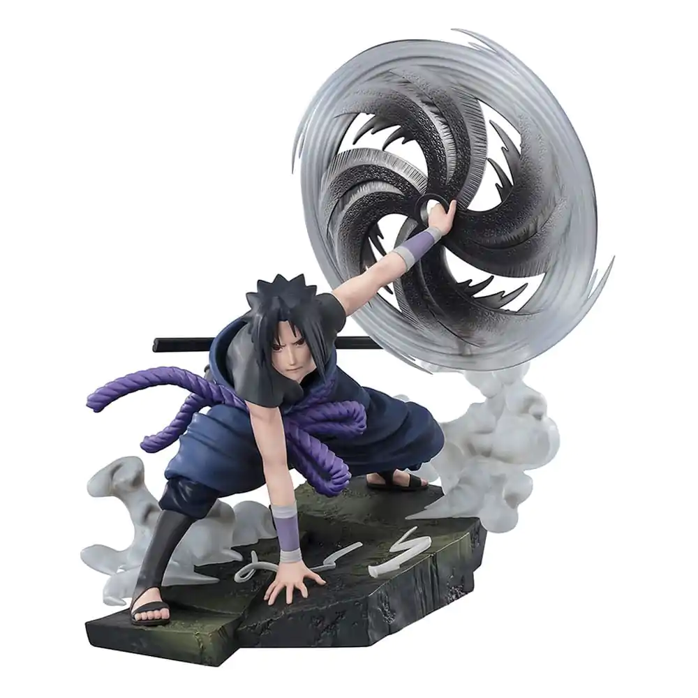 Naruto Shippuden FiguartsZERO Extra Battle PVC socha Sasuke Uchiha -The Light & Dark of the Mangekyo Sharingan- 20 cm fotografii produktu