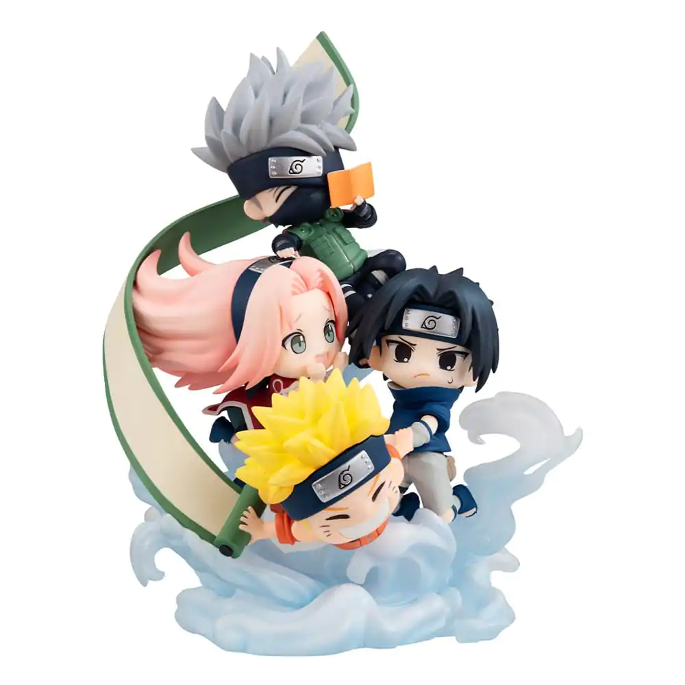 Naruto Shippuden FigUnity PVC Mini Soška Shromážděte se zde, Team 7 13 cm (s dárkem) fotografii produktu