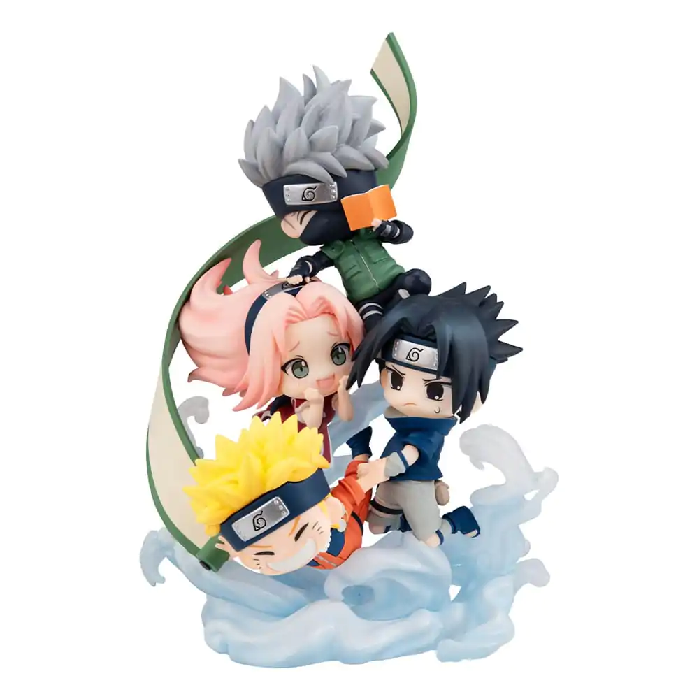 Naruto Shippuden FigUnity PVC Mini Soška Shromážděte se zde, Team 7 13 cm (s dárkem) fotografii produktu