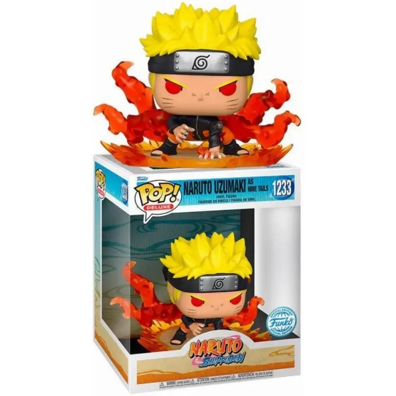 Naruto Shippuden POP! Deluxe vinylová figurka Naruto Uzumaki jako Devítiocasý Speciální edice 9 cm fotografii produktu