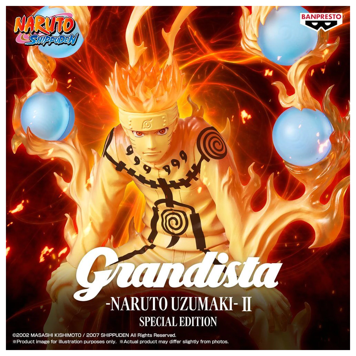 Naruto Shippuden Grandista II Special Edition Naruto Uzumaki figurka 27 cm fotografii produktu