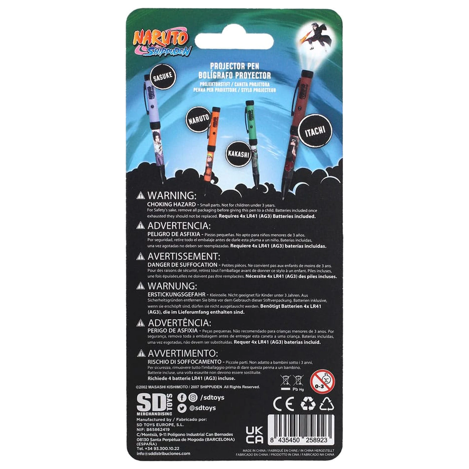 Naruto Shippuden Propiska se světelným projektorem Itachi fotografii produktu