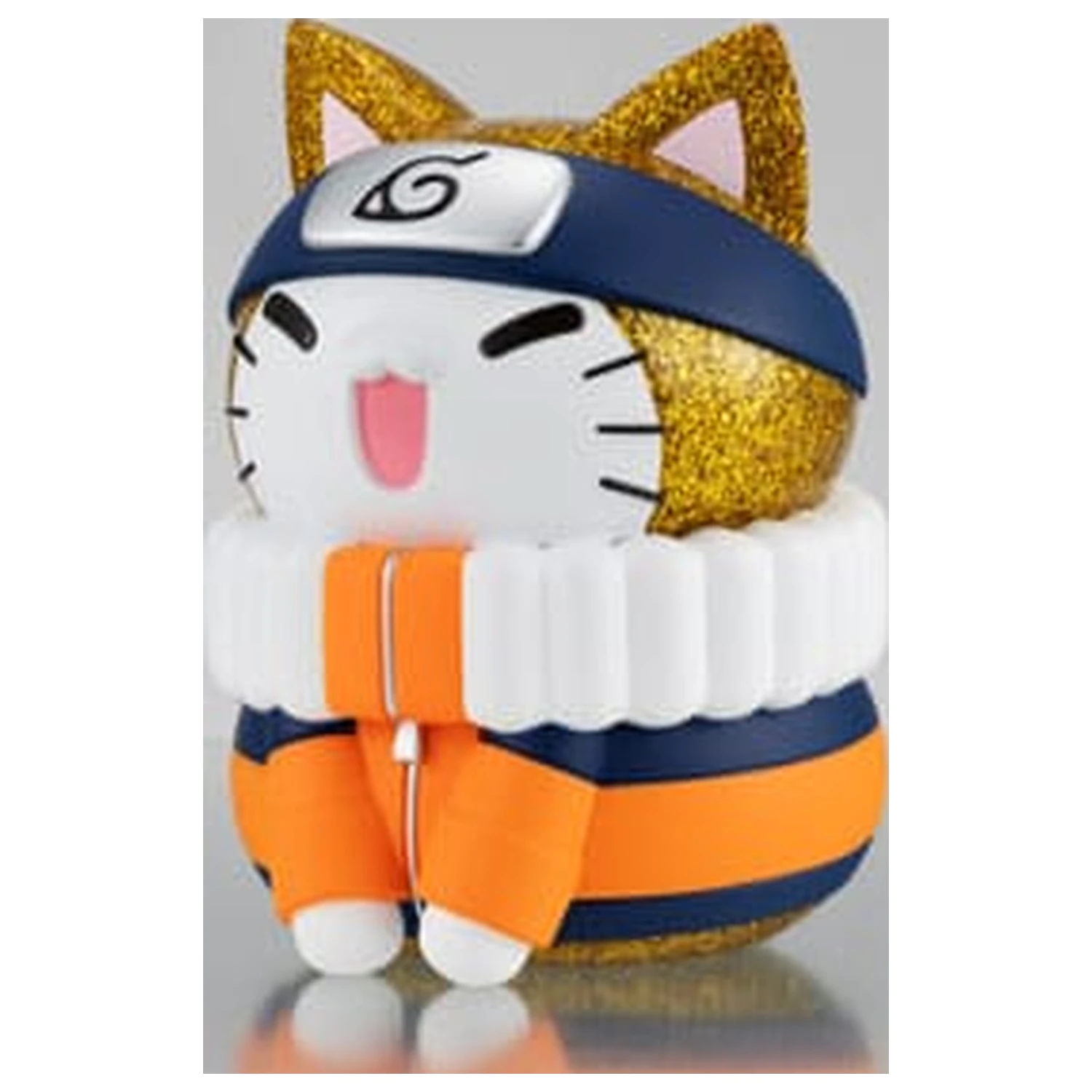 Naruto Shippuden Mega Cat Project Nyanto! Giant Nyaruto Series Trading Figure Naruto Uzumaki Gold Ver. 10 cm fotografii produktu